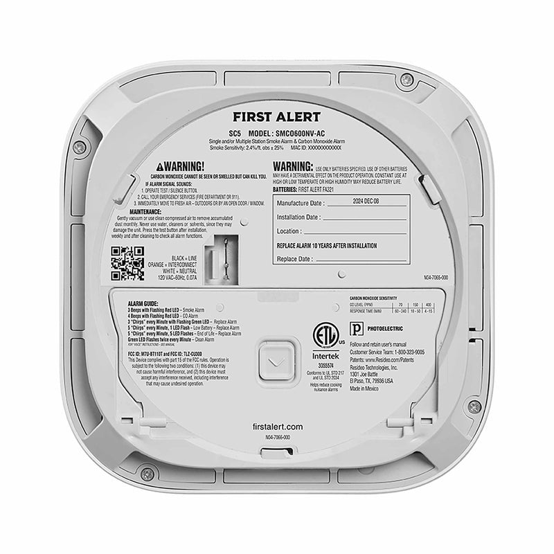 SC5 Hardwire Smart Smoke & Carbon Monoxide Alarm