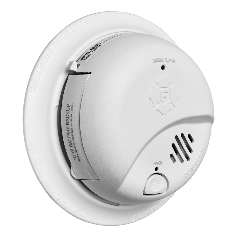 Interconnect Hardwire Smoke Alarm With 10-Year Battery Backup